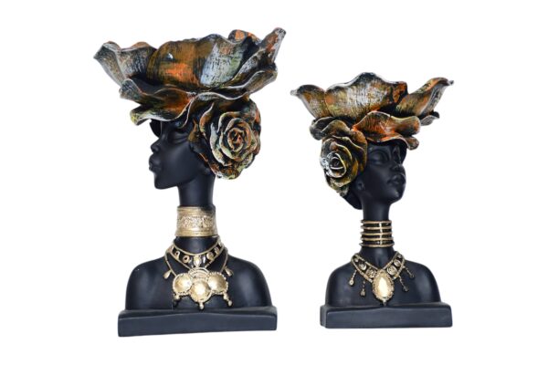 Flower Nigro (set of 2)
