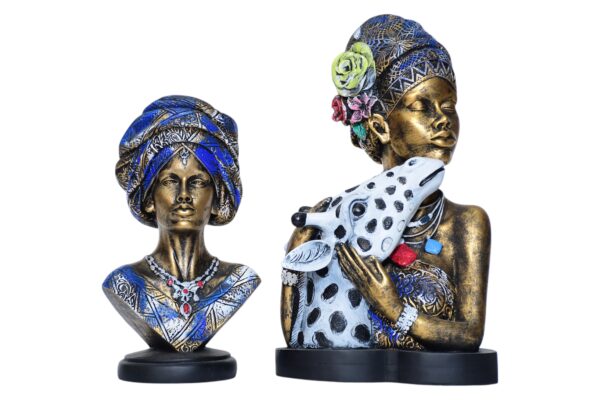 African Lady with Zefar (Set of 2)