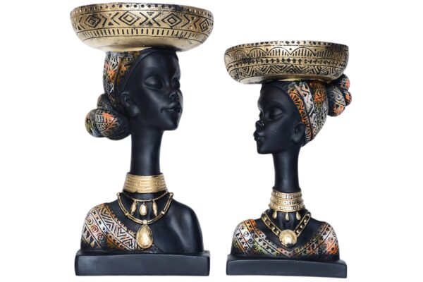 Antique Lady Nigro Bowl (set of 2) - Image 2
