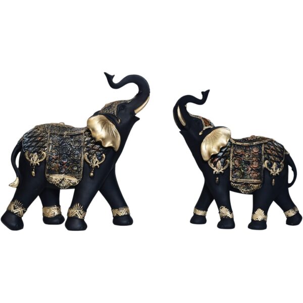 Antique Gold Plated Elephant (set of 2)
