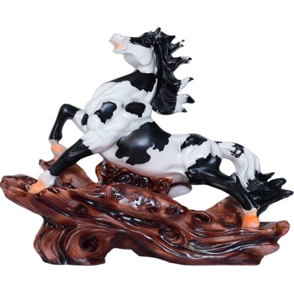 Climbing Black & White Horse - Image 2