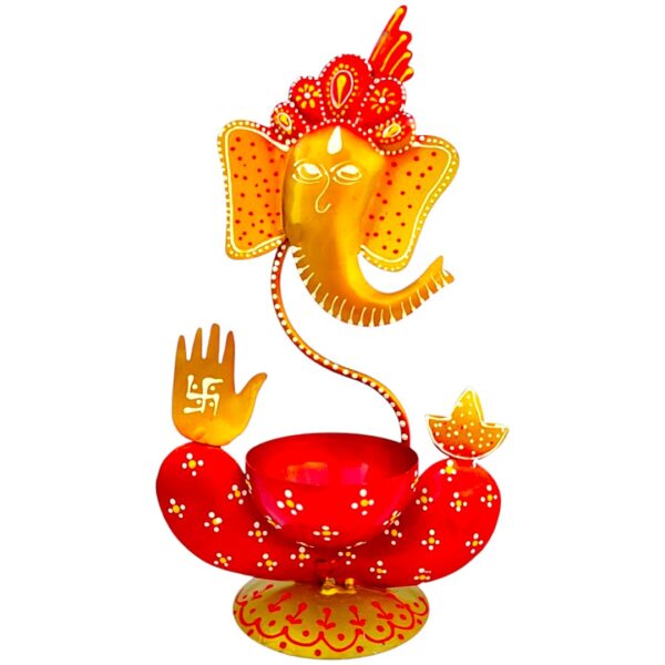 Iron Mini Ganesha Tlight - Image 5