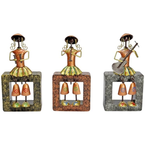 Mini Doll on Wooden Stand (Set of 3) - Image 2