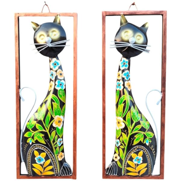 Iron Cat Wall Frame (Set of 2)