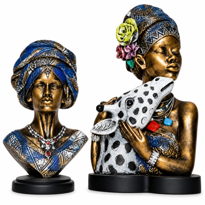 African Lady with Zefar (Set of 2)