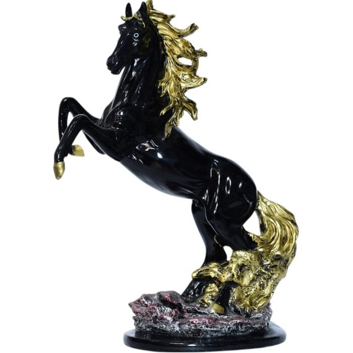 Black Jumping Horse