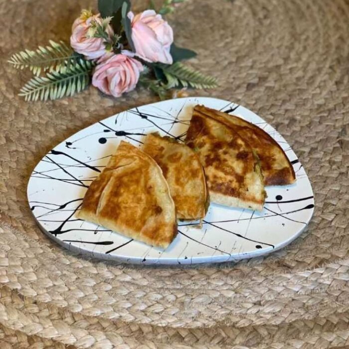 Abstract Oval Serving Platter