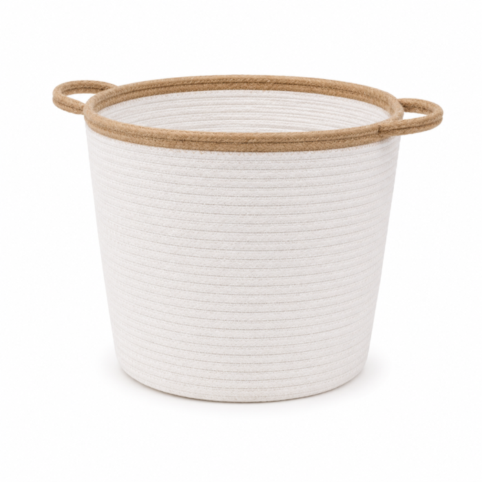 Round Cotton Rope Storage Basket